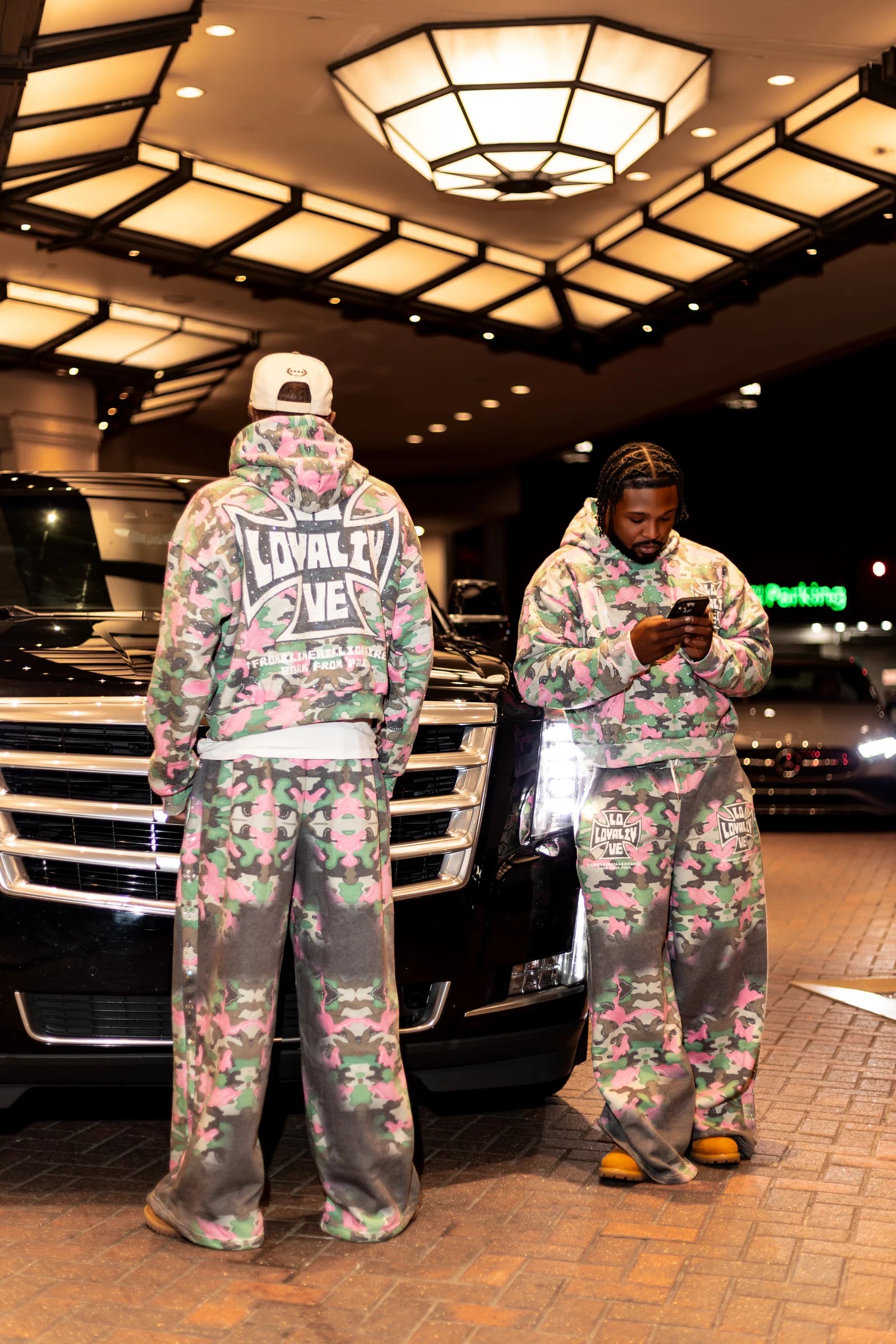 Pink Camo Rhinestone Hoodie
